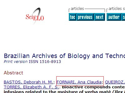 Brazilian Archives of Biology and Technology